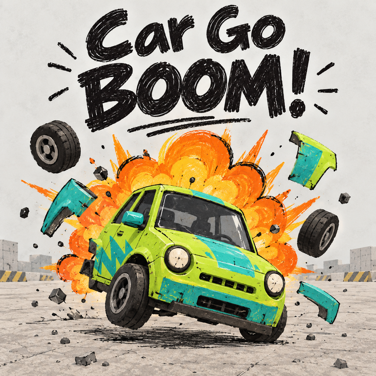 Car Go BOOM! illustrated cover